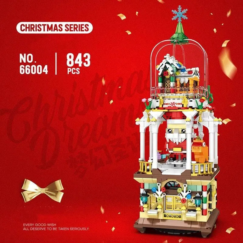 Building Blocks Ideas Christmas Dreams Winter Santa Bricks Model Kids Toys Construction Set Toys - 2