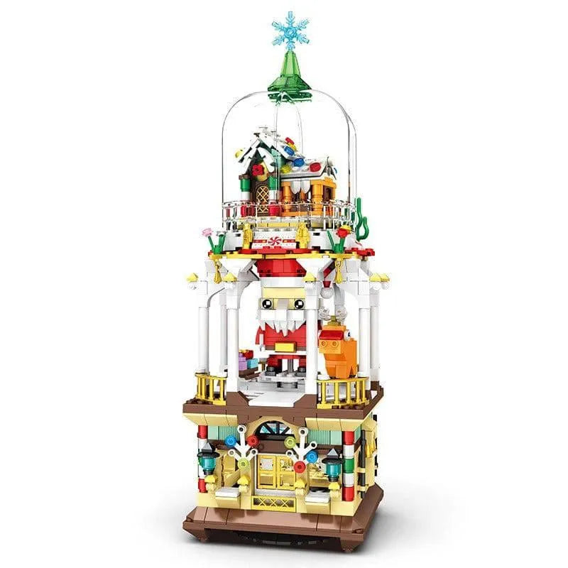 Building Blocks Ideas Christmas Dreams Winter Santa Bricks Model Kids Toys Construction Set Toys - 1