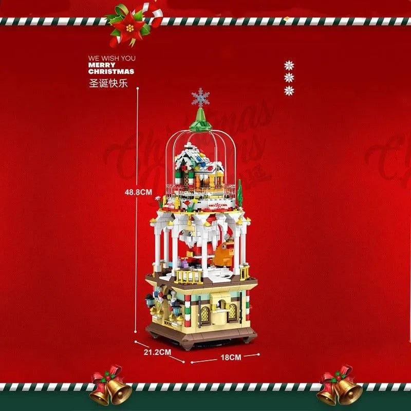 Building Blocks Ideas Christmas Dreams Winter Santa Bricks Model Kids Toys Construction Set Toys - 3
