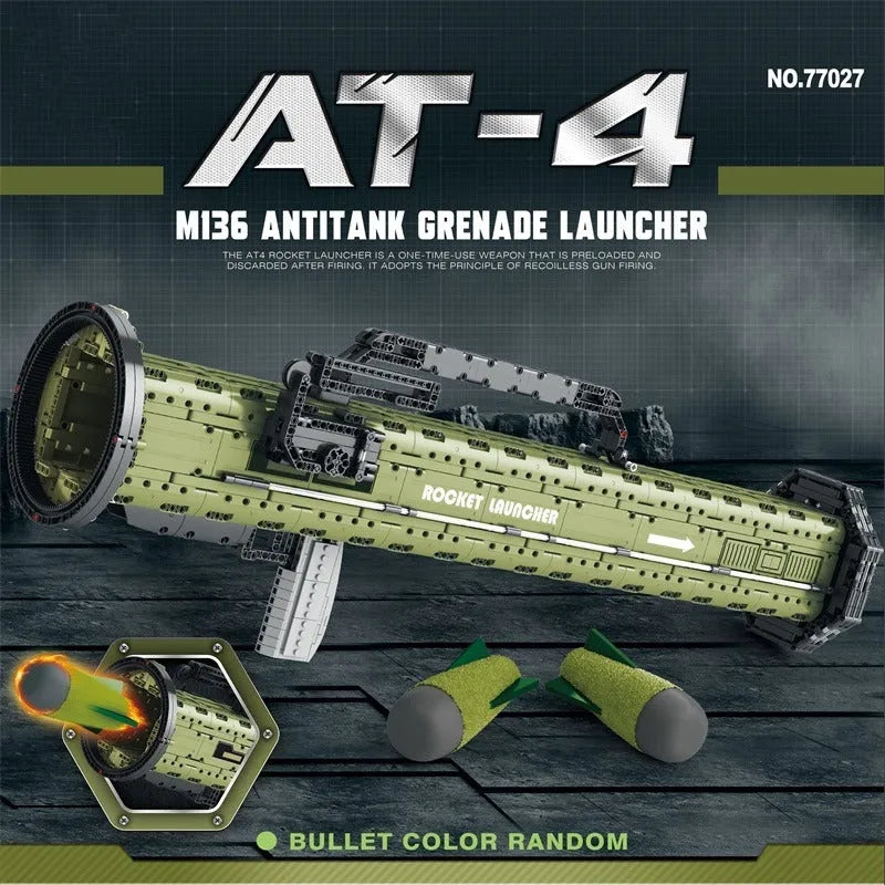 Building Blocks Military MOC M136 Antitank Grenade Launcher Bricks Toys - 2