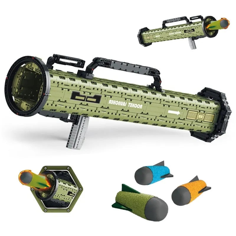 Building Blocks Military MOC M136 Antitank Grenade Launcher Bricks Toys - 1