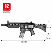Thumbnail for Building Blocks Military MOC M416 Assault Rifle Guns Bricks Toys 77004 - 7