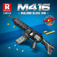 Thumbnail for Building Blocks Military MOC M416 Assault Rifle Guns Bricks Toys 77004 Construction Set Toys - 2