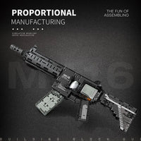 Thumbnail for Building Blocks Military MOC M416 Assault Rifle Guns Bricks Toys 77004 - 3