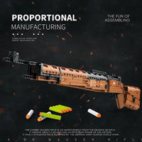 Thumbnail for Building Blocks Military MOC Mauser 98K Sniper Rifle Gun Bricks Toys - 3