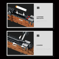 Thumbnail for Building Blocks Military MOC Mauser 98K Sniper Rifle Gun Bricks Toys - 6