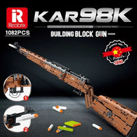 Thumbnail for Building Blocks Military MOC Mauser 98K Sniper Rifle Gun Bricks Toys - 2