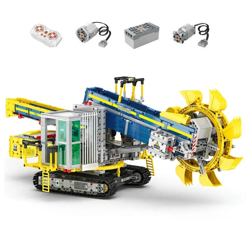 Building Blocks MOC 22017 RC APP Bucket Wheel Excavator Bricks Toy Construction Set Toys - 1