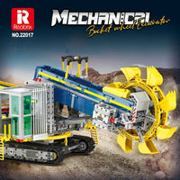 Thumbnail for Building Blocks MOC 22017 RC APP Bucket Wheel Excavator Bricks Toy Construction Set Toys - 2