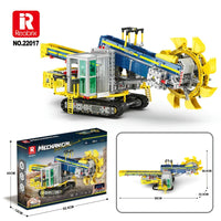 Thumbnail for Building Blocks MOC 22017 RC APP Bucket Wheel Excavator Bricks Toy Construction Set Toys - 8