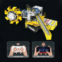 Thumbnail for Building Blocks MOC 22017 RC APP Bucket Wheel Excavator Bricks Toy Construction Set Toys - 4