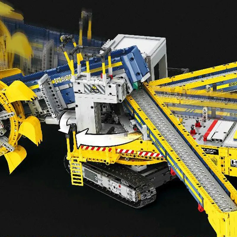 Building Blocks MOC 22017 RC APP Bucket Wheel Excavator Bricks Toy Construction Set Toys - 6