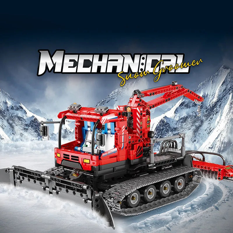 Building Blocks MOC 22019 RC Winter Snow Groomer Truck Bricks Toys - 2