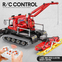 Thumbnail for Building Blocks MOC 22019 RC Winter Snow Groomer Truck Bricks Toys - 4