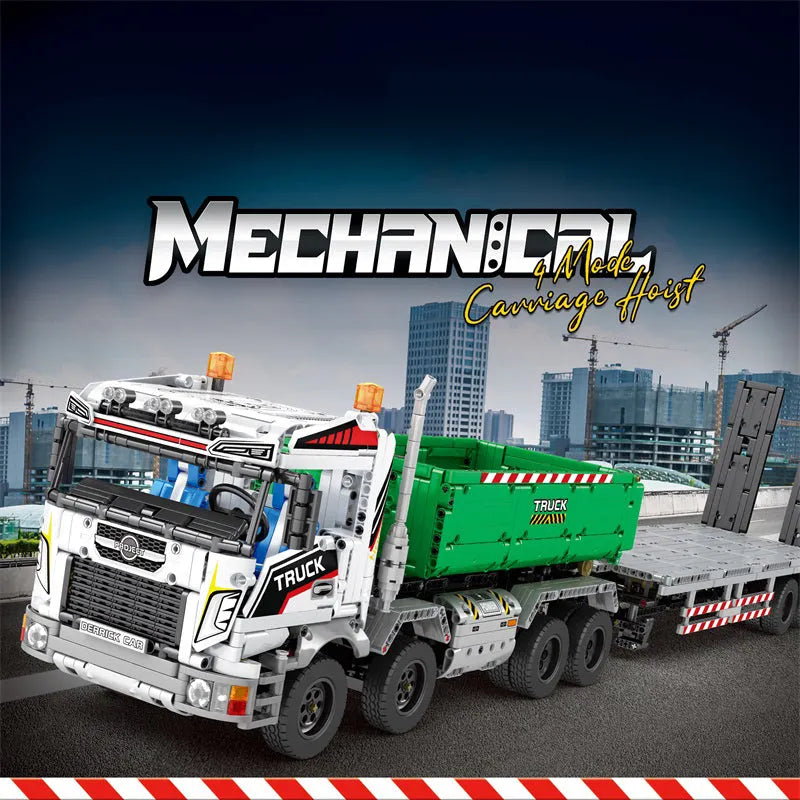 Building Blocks MOC 22021 RC Carriage Hoist Crane Trailer Truck Bricks Toys Construction Set Toys - 2