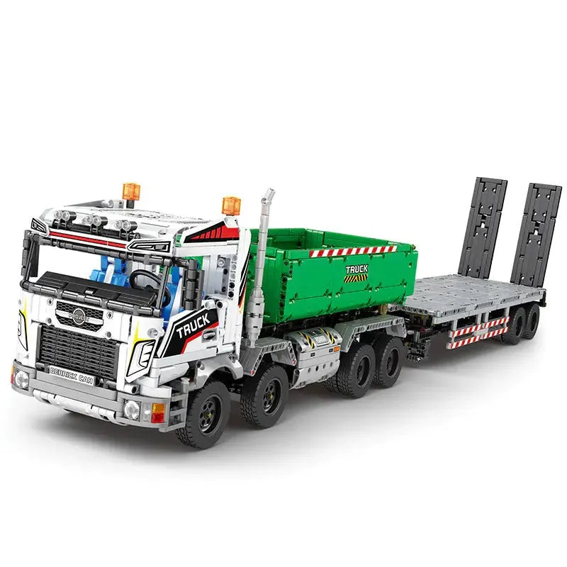 Building Blocks MOC 22021 RC Carriage Hoist Crane Trailer Truck Bricks Toys Construction Set Toys - 3