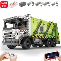 Thumbnail for Building Blocks MOC 22022 RC APP Compressed Garbage Truck Bricks Toy - 1