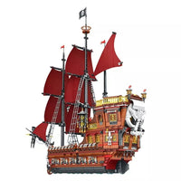 Thumbnail for Building Blocks MOC 66010 Creator The Royal Pirate Revenge Ship Bricks Toy - 2