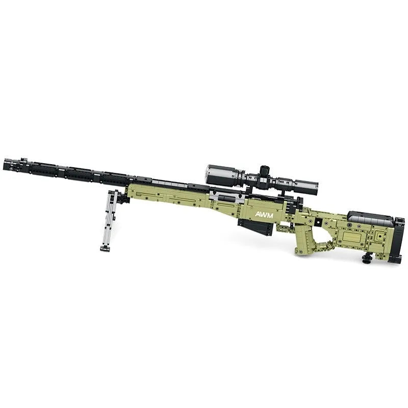 Building Blocks MOC 77026 Military Super Magnum AWM Sniper Gun Bricks Toys - 1