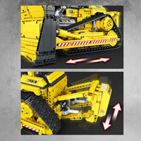 Thumbnail for Building Blocks MOC APP Mechanical RC D11 Bulldozer Bricks Toys 22001 - 7