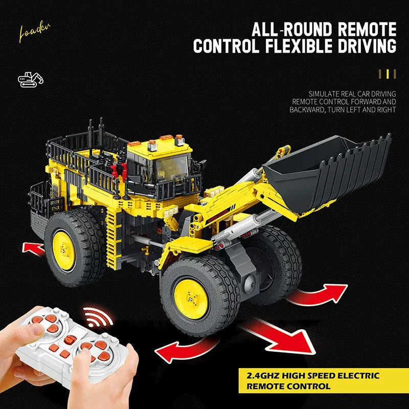 Building Blocks MOC APP Motorized RC Loader Excavator Truck Bricks Toy 22009 - 7