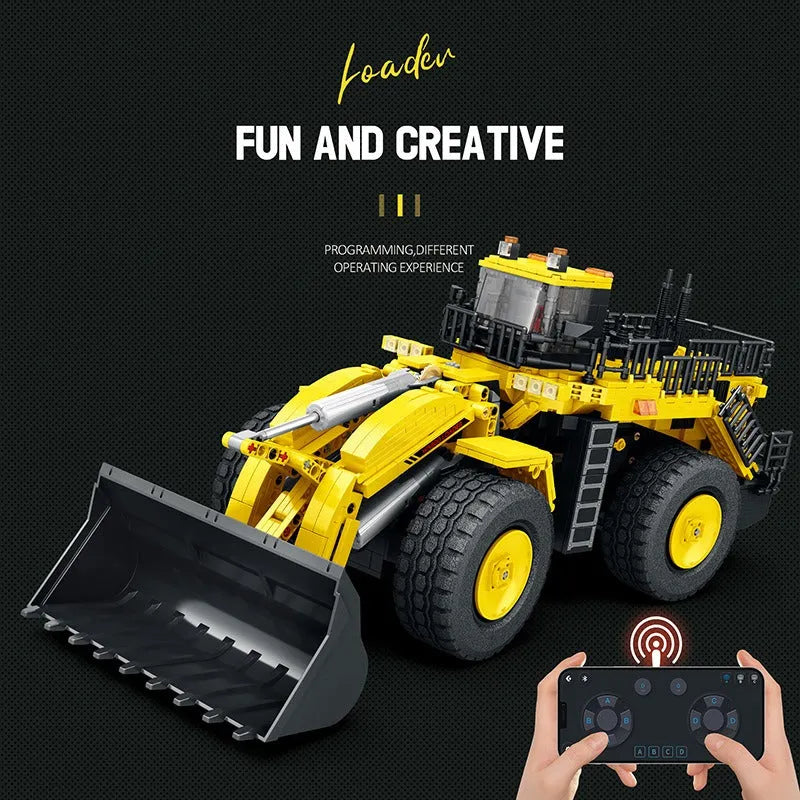 Building Blocks MOC APP Motorized RC Loader Excavator Truck Bricks Toy 22009 - 6