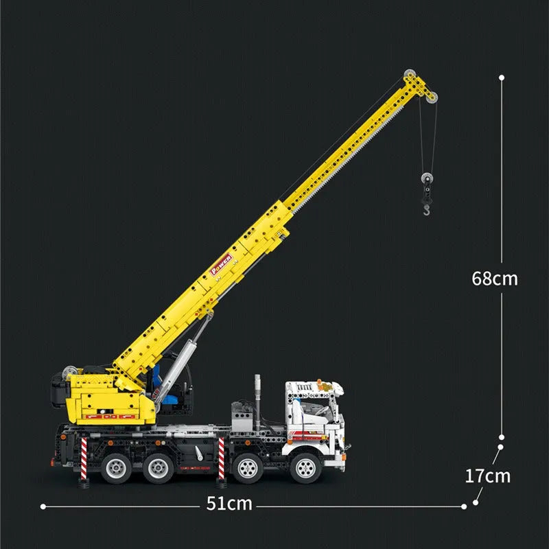 Building Blocks MOC APP RC Motorized Mobile Crane Truck Bricks Toy Construction Set Toys - 7
