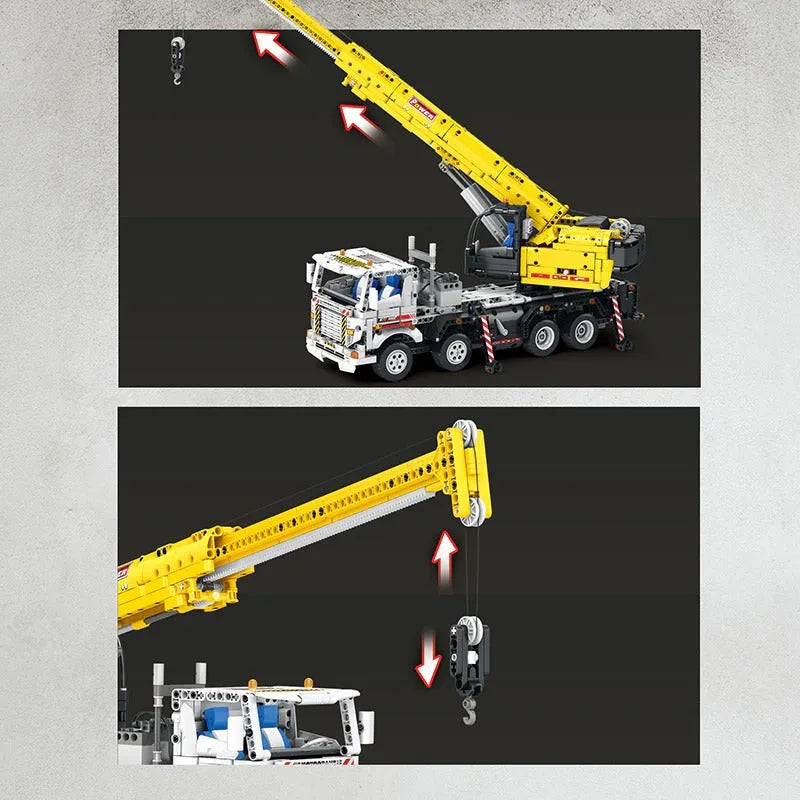 Building Blocks MOC APP RC Motorized Mobile Crane Truck Bricks Toy - 12