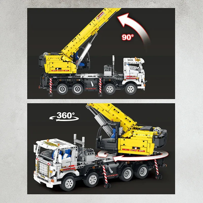 Building Blocks MOC APP RC Motorized Mobile Crane Truck Bricks Toy Construction Set Toys - 13