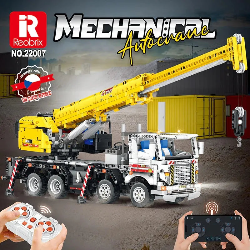 Building Blocks MOC APP RC Motorized Mobile Crane Truck Bricks Toy - 9