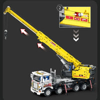 Thumbnail for Building Blocks MOC APP RC Motorized Mobile Crane Truck Bricks Toy - 6