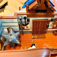 Thumbnail for Building Blocks MOC Creator Expert Medieval Town Fishing Store Bricks Toy 66007 Construction Set Toys - 9