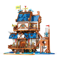 Thumbnail for Building Blocks MOC Creator Expert Medieval Town Fishing Store Bricks Toy 66007 Construction Set Toys - 1
