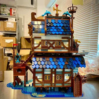Thumbnail for Building Blocks MOC Creator Expert Medieval Town Fishing Store Bricks Toy 66007 - 10