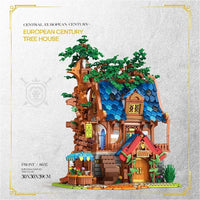 Thumbnail for Building Blocks MOC Creator Expert Medieval Town Tree House Bricks Toy - 5