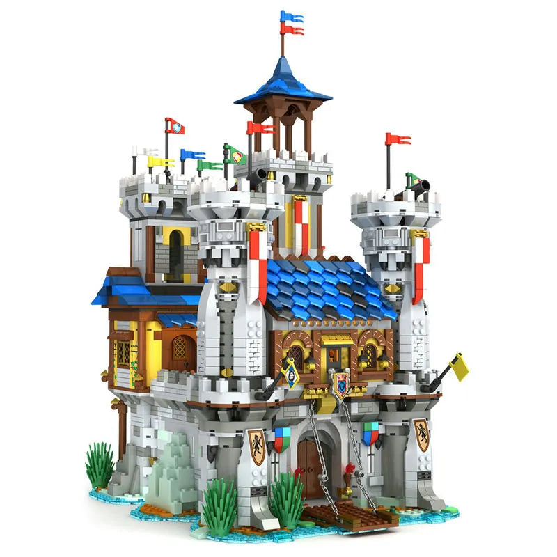Building Blocks MOC Creator Expert The Golden Lion Castle Bricks Toy - 1