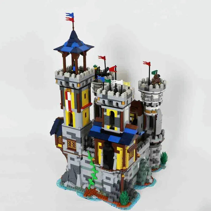Building Blocks MOC Creator Expert The Golden Lion Castle Bricks Toy - 8