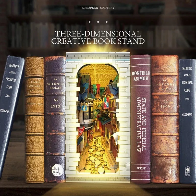 Building Blocks MOC Expert Street Medieval City Market Bricks Toys Construction Set Toys - 3