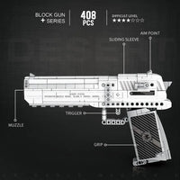 Thumbnail for Building Blocks MOC Military Gun Desert Eagle Pistol Bricks Toys 77001 - 6