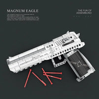 Thumbnail for Building Blocks MOC Military Gun Desert Eagle Pistol Bricks Toys 77001 - 7