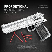 Thumbnail for Building Blocks MOC Military Gun Desert Eagle Pistol Bricks Toys 77001 - 5