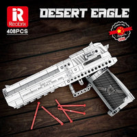 Thumbnail for Building Blocks MOC Military Gun Desert Eagle Pistol Bricks Toys 77001 - 2