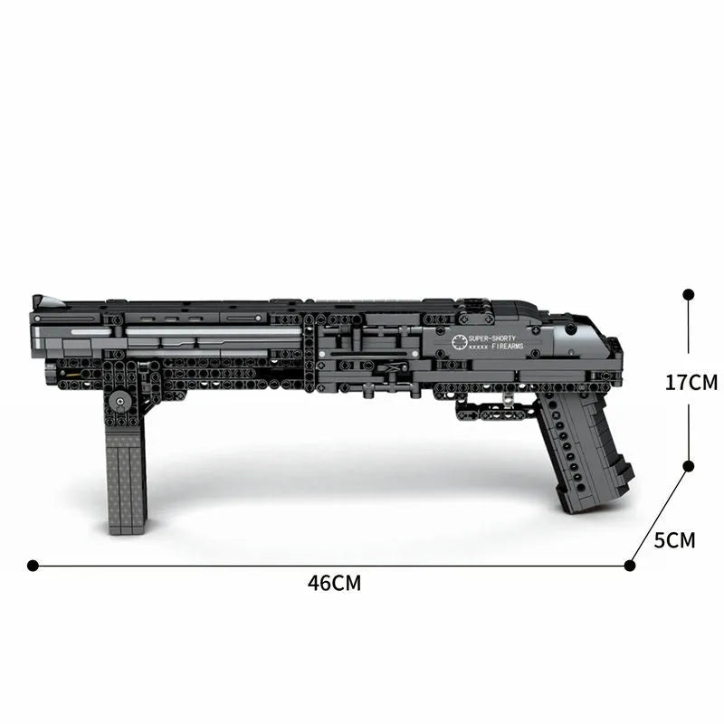 Building Blocks MOC Military Gun Super Shorty Pistol Bricks Toys 77002 Construction Set Toys - 1