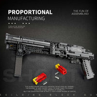 Thumbnail for Building Blocks MOC Military Gun Super Shorty Pistol Bricks Toys 77002 - 3