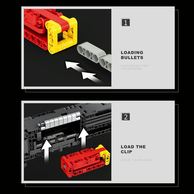 Building Blocks MOC Military Gun Super Shorty Pistol Bricks Toys 77002 Construction Set Toys - 6