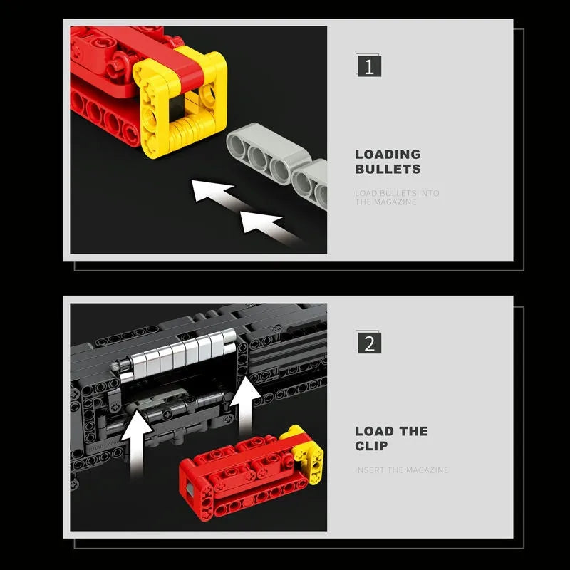 Building Blocks MOC Military Gun Super Shorty Pistol Bricks Toys 77002 - 6