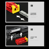 Thumbnail for Building Blocks MOC Military Gun Super Shorty Pistol Bricks Toys 77002 Construction Set Toys - 6