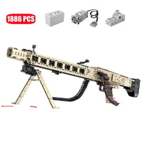Thumbnail for Building Blocks MOC Military MG24 Electric Machine Gun Bricks Kids Toys Construction Set Toys - 7
