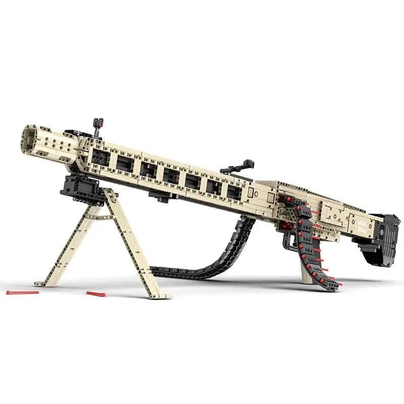 Building Blocks MOC Military MG24 Electric Machine Gun Bricks Kids Toys Construction Set Toys - 1