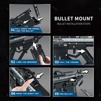 Thumbnail for Building Blocks MOC Military Motorized Burst SMG Gun Bricks Toys Construction Set Toys - 6